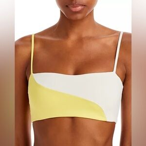 L*Space Ari Colorblocked Bikini Top M NWOT